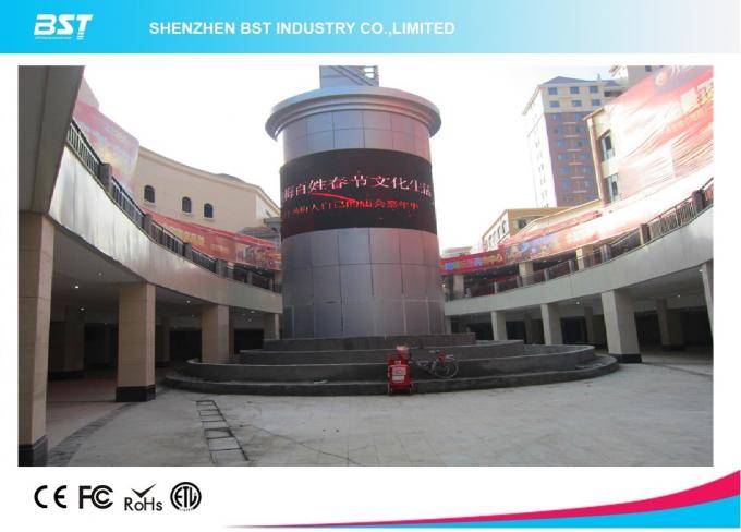 P10 Commercial Curcle Curve Led Display Advertising With Front & Rear Service 0
