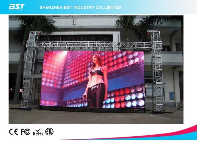 Full Color LED Video Panel Rental , HD LED Screen Video Wall For Car Show 0