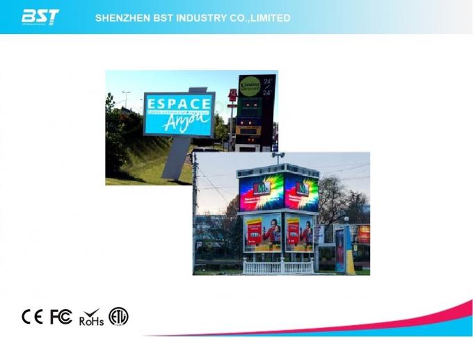 SMD2727 Outdoor Advertising LED Display , Large Outdoor LED Display Screens 0