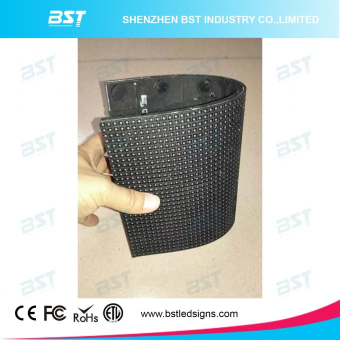 Electronic P4 Curved Indoor Advertising LED Display 100000 Hours Lifetime For Big Mall 2
