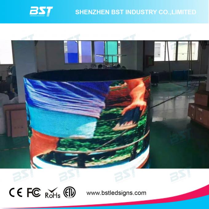 High Resolution P4 SMD2121 Flexible Led Video Curtain Screen 1R1G1B 0