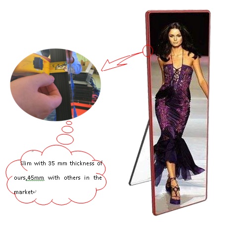 P2 IPoster Cloud advertising led display with 35mm thickness for Shopping Center 10