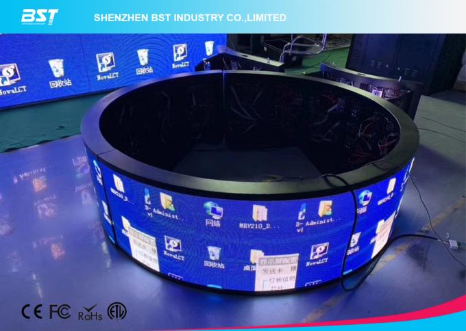 Front Servicing Flexible LED Panel Video Screen , RGB Foldable LED Screen 0