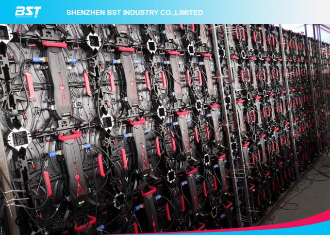 Modular Digital Advertising Display Screens , Hd LED Video Wall 104X104 P 0