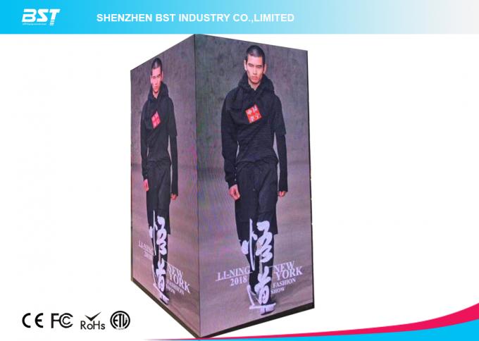 281 Trillion Color Outdoor Advertising LED Display With Steel / Aluminum Panel 0