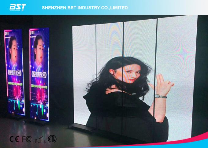 Narrow Bezel Indoor Advertising LED Display Aluminum Cabinet Material 0