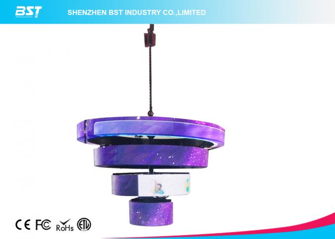 Indoor Outdoor Curve Led Display / Commercial Led Screen SMD3528 Encapsulation 0
