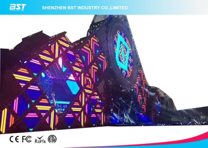 Big Viewing Angle Advertising Led Display Screen / Full Color Led Panel 0