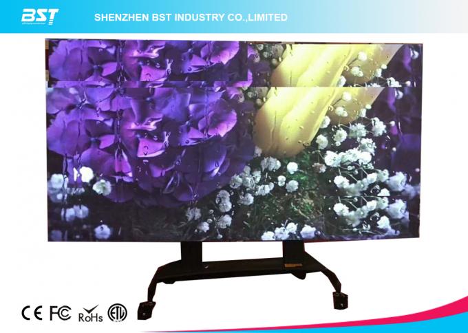 Full Color Indoor Indoor Advertising LED Display High Brightness Ultra Thin Design 0