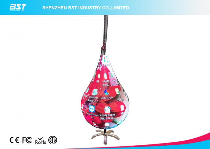 High Resolution Flexible LED Display For Home Hanging Type Diamond Shape 0