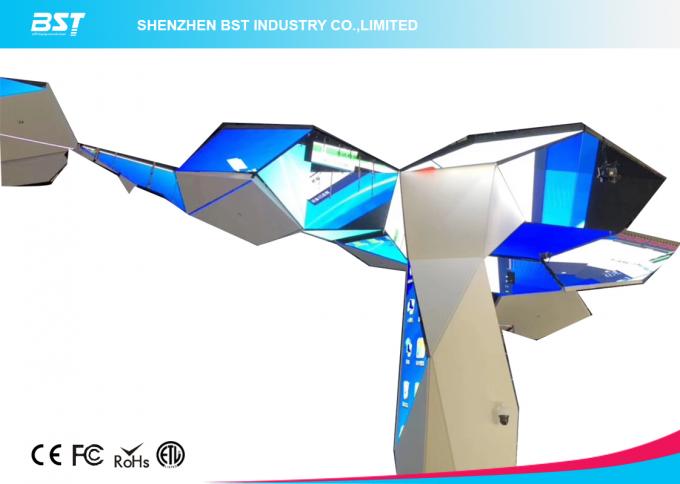 High Resolution Flexible LED Display For Home Hanging Type Diamond Shape 1