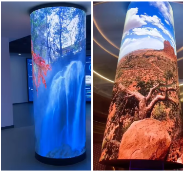 Customized P4 Curved LED Video Wall Indoor Eye-Catching Advertising LED Screens 2