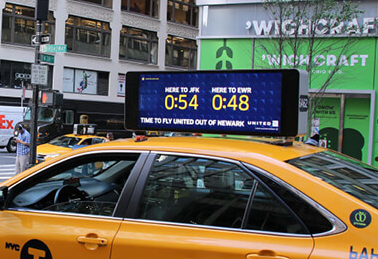 Multifunctional Outdoor P6 Car Advertising LED Display LED Sign Message Taxi Top LED Display 3