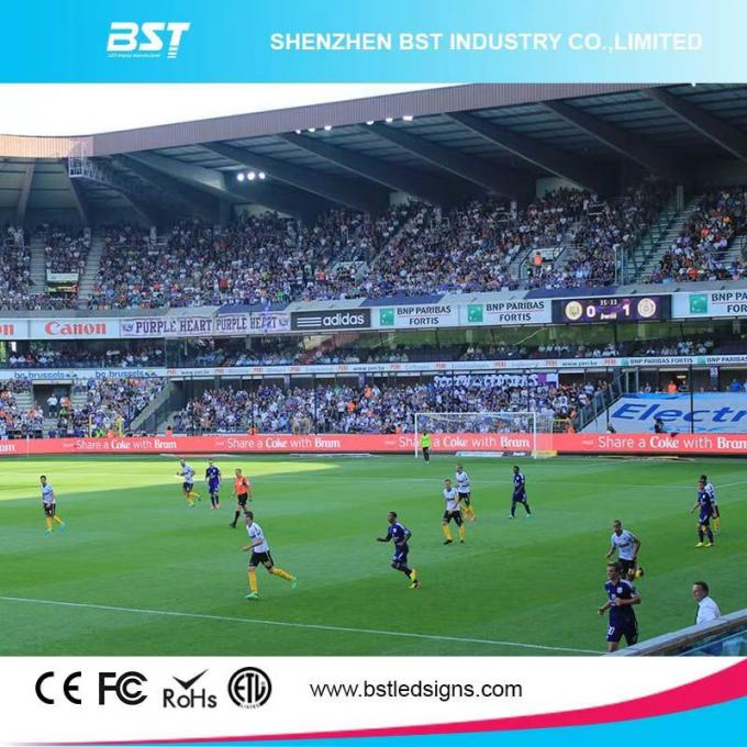 P10 960x960mm Stadium Perimeter LED Display with 35KG/pcs Cabinet Weight and 10000 Pixels Per Sqm 1