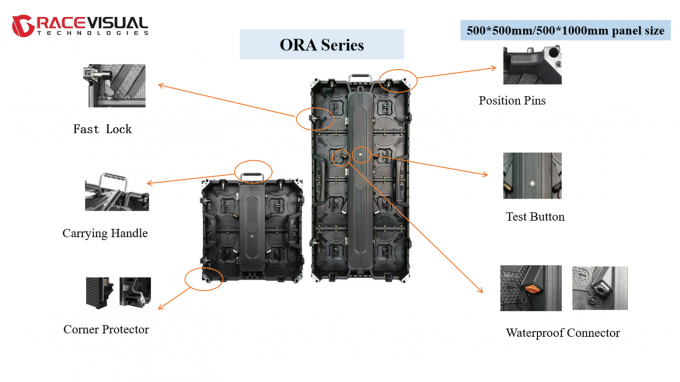 Refresh Rate 3840Hz Full Color LED Video Panel 500*500mm/500*1000mm with 65536 pixle/m2 Density 0