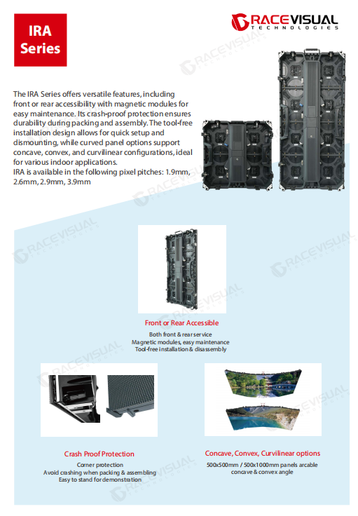 IRA Series LED video panel is designed for indoor rental & stage application 0