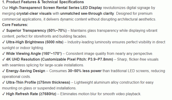 TSR series-Transparent LED Screen Perfect for Interactive Displays 1