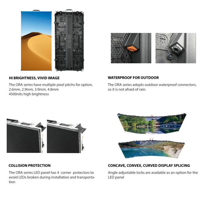 ORA series LED panel, 7680hz, for outdoor rental & stage application 0