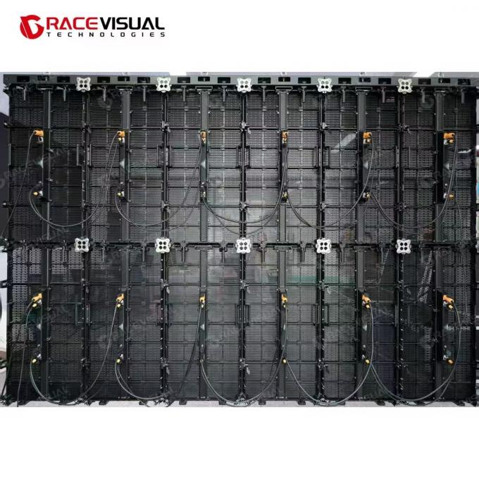 P3.9-7.8 Outdoor Transparent LED Display For Stage, Concert, Live Show Rental Led Wall 2