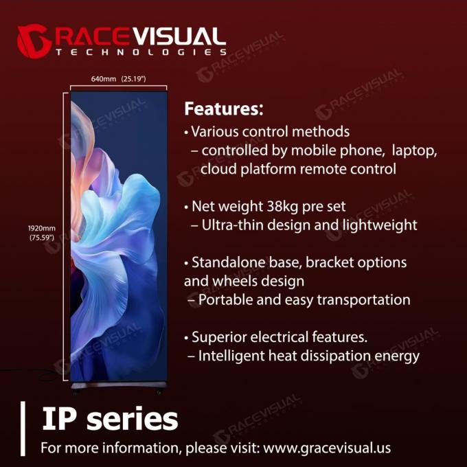 960*1920mm Custom Led Poster Display Screen Digital Stand Advertising Indoor Standing Screens P1.86 P2.5 Displays 0