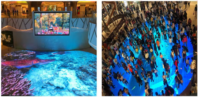 Luxury Light Up Sensitive LED Video Floor Tiles Interactive LED Dance Floor 1