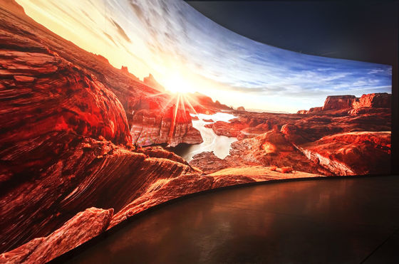 Visible Magnetic Design Flexible Led Display P2.5 Curved Advertising LED Screen For Conference