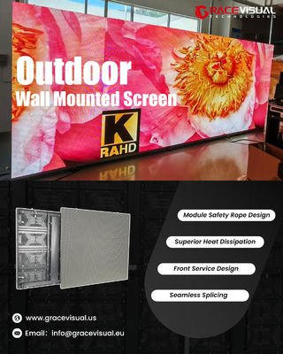 OE Series Outdoor LED Display 5000nits IP65 Front 23.5kg Panels