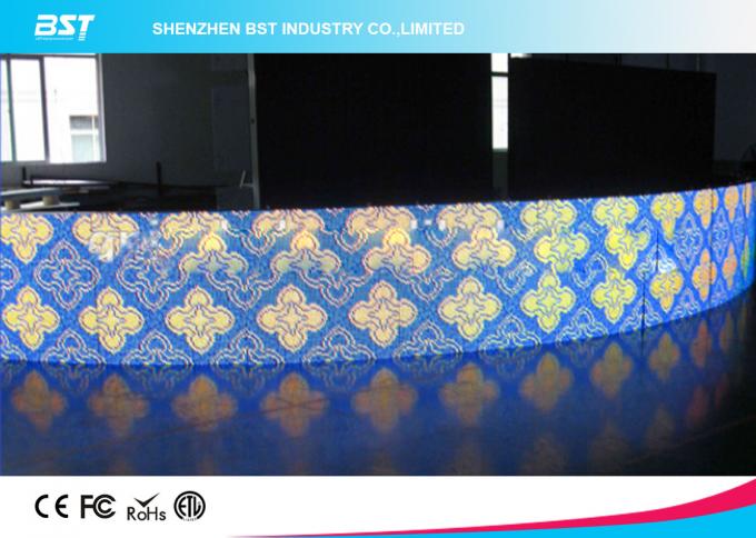 Large Video SMD 3535 Curved LED Panel , 8mm Led Screen for Outdoor Wall advertising 2