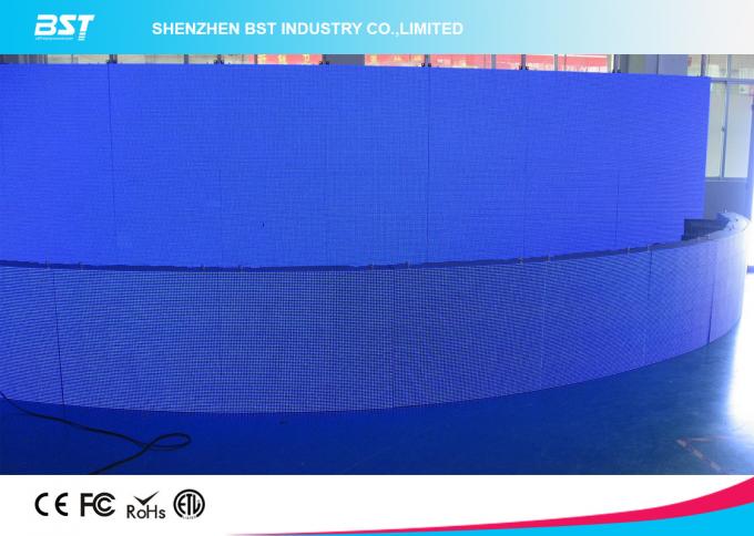 Rugged Wall P16 Building Outdoor Curved Led Video Screen For Commercial Advertising 2