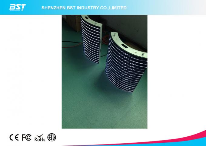 Large Video SMD 3535 Curved LED Panel , 8mm Led Screen for Outdoor Wall advertising 0