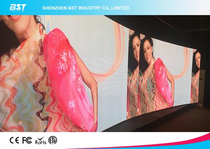 High Resolution Curved Led video Screen Pixel Pitch 4.81mm  with 500mmX1000mm panel 2