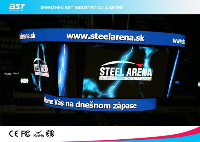 Indoor P6 Full Color convex/concave Curved LED Display screen SMD3528 IP43 for advertising 3