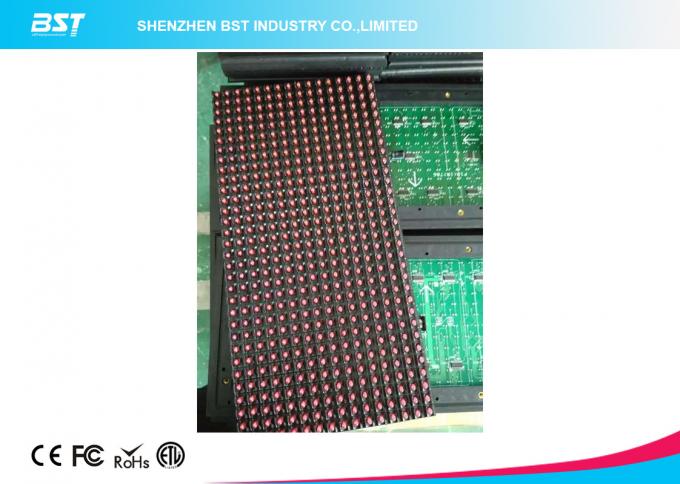 P10 DIP346 red color outdoor single Color Led Module with 320mm X 160mm 1