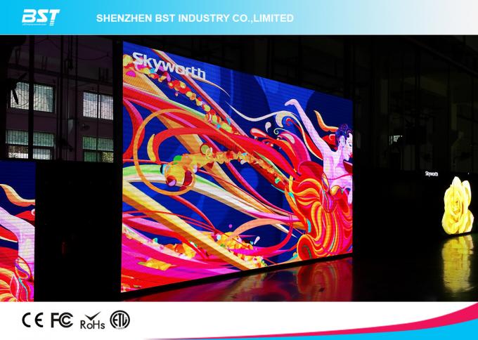 High brightness P6 indoor Large Led Tv Advertising Displays With 140&deg; Viewing Angle 2