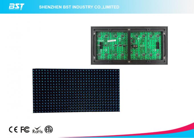 32 X 16 Dots P10 Blue color LED Display Module outdoor adveritising board DC5V 2