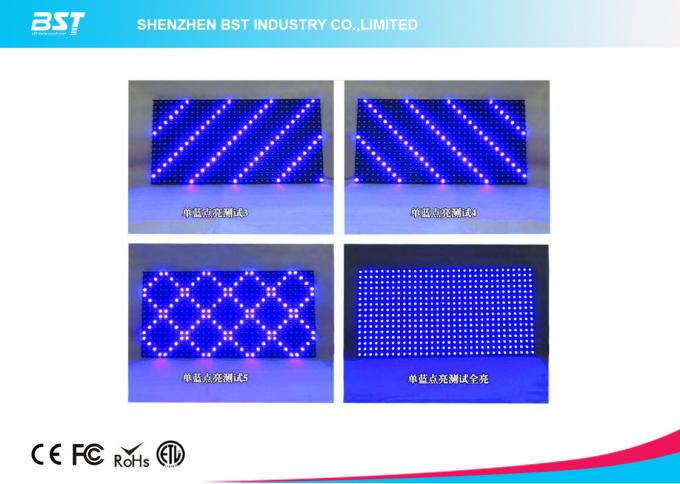32 X 16 Dots P10 Blue color LED Display Module outdoor adveritising board DC5V 4