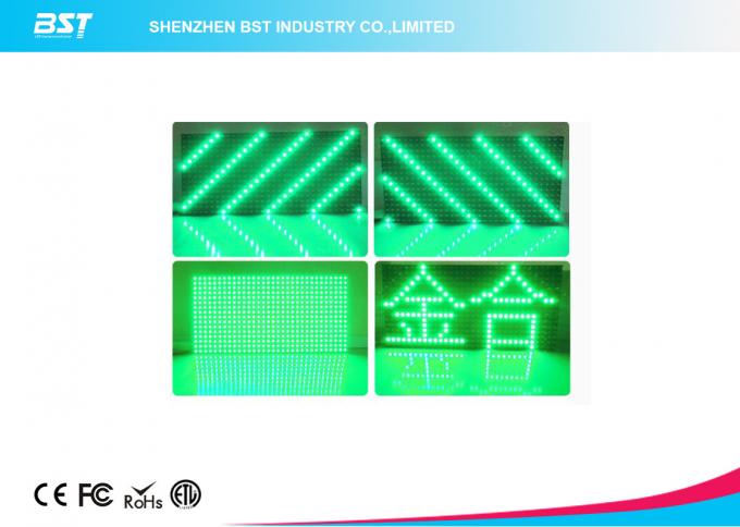 P10 LED Display Module 320mm X 160mm / 32 X 16 Pixels Video Greenl Color Led Panel 3