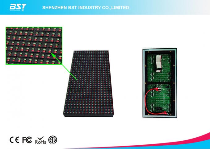 16 x 32 Dots 10mm Pixel Pitch 1R1G Led Display Module dual color 1/4 Scan Driving 3