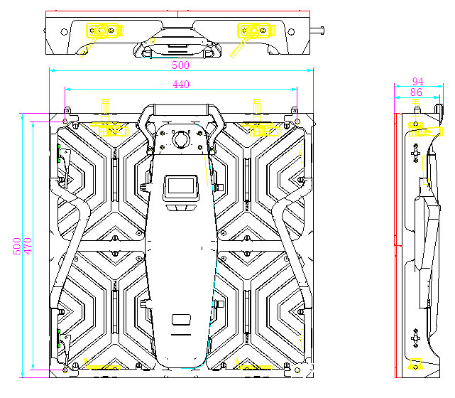 HD Light Weight P4.81mm Rental Led Display Indoor for Stage Music Concert 0