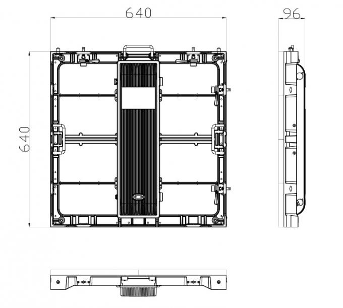 P6.67 SMD3535 Rental LED Display panel with Constant Current Drive 1