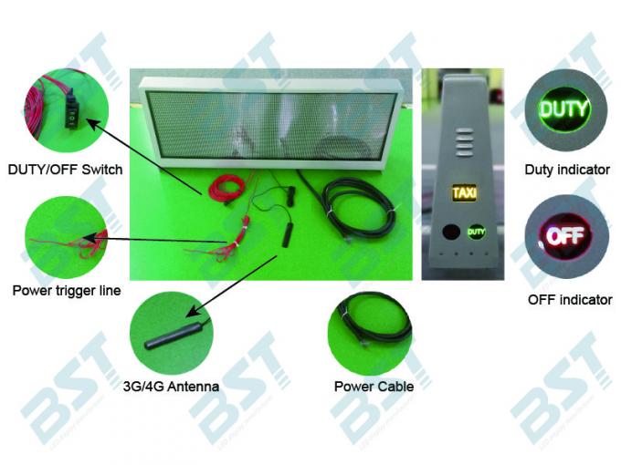 Waterproof P2.5 Taxi LED Display Advertising Video Program 3G/4G/WIFI/SB 2