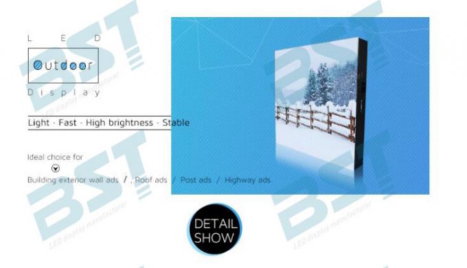 P6 RGB SMD Outdoor advertising LED Display Full Color Waterproof High Luminance 0