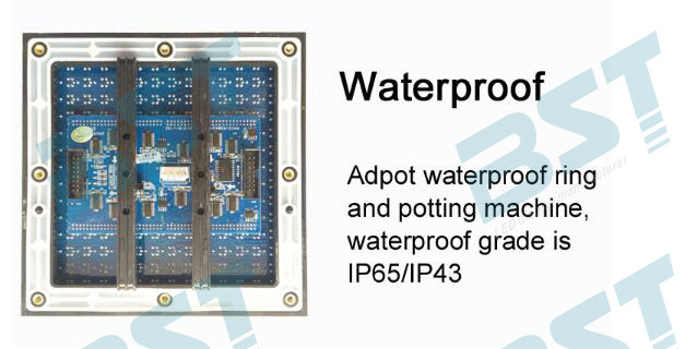 P8 SMD3535 Iron/Aluminum Outdoor advertising LED Display screen with 64dots X 48dots 3