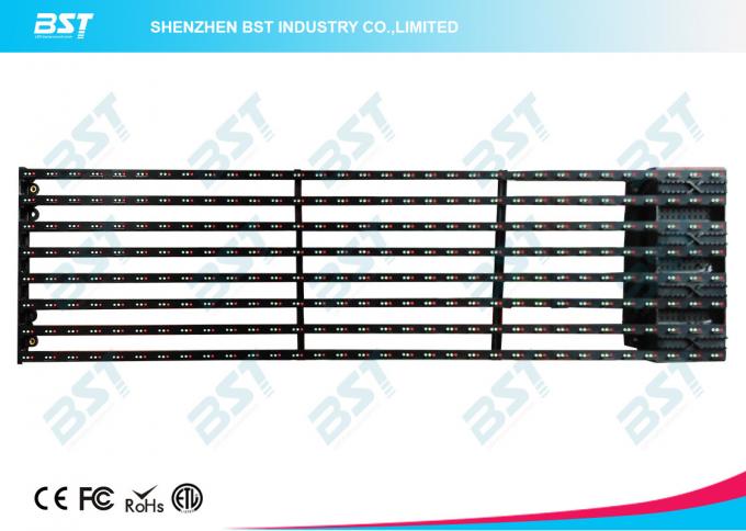Transparent P31.25mm 1R1G1B LED mesh display with 7000nits , light weight 2