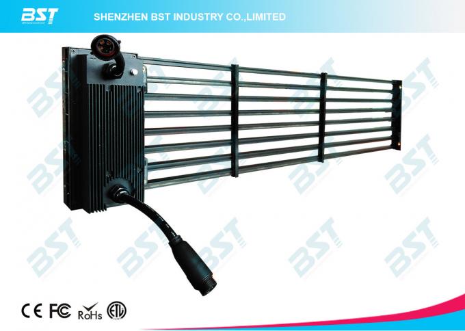 Transparent P31.25mm 1R1G1B LED mesh display with 7000nits , light weight 4