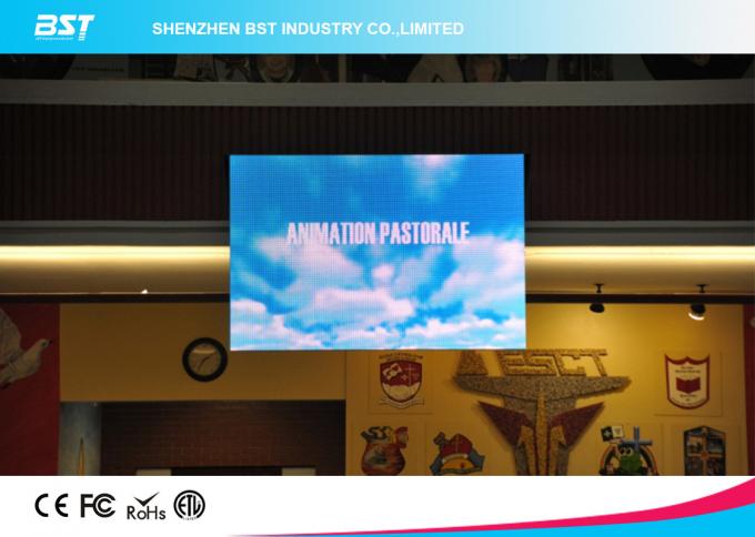 High Resolution Indoor Full color SMD Led Screen Pixel Pitch 5mm With 1/16 Scan Module 6