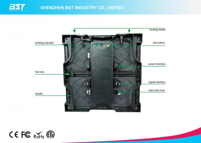 Super Slim Aluminum P4.81 SMD2121 Black LEDs Rental LED Display For Concert Show 2