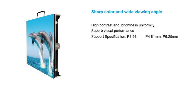 Front Service Indoor Rental Led Display Curtain Led Screen Pixel Pitch 3.91mm 2
