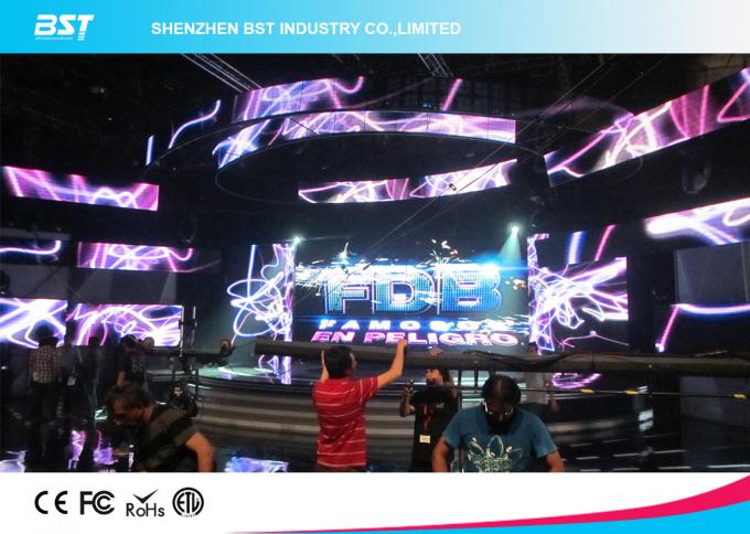 Commercial Rental Led Display Video Wall Screen With H 140°/ V 140° View Angle 4