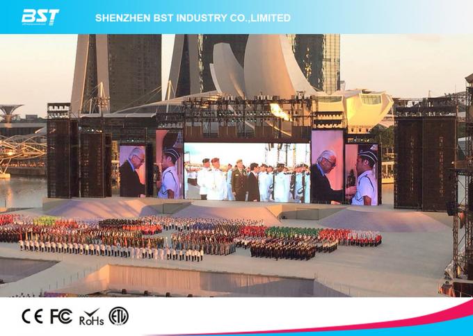 High Brightness P4.81 Outdoor Full Color Led Display Video Wall Rental 6500nits 6